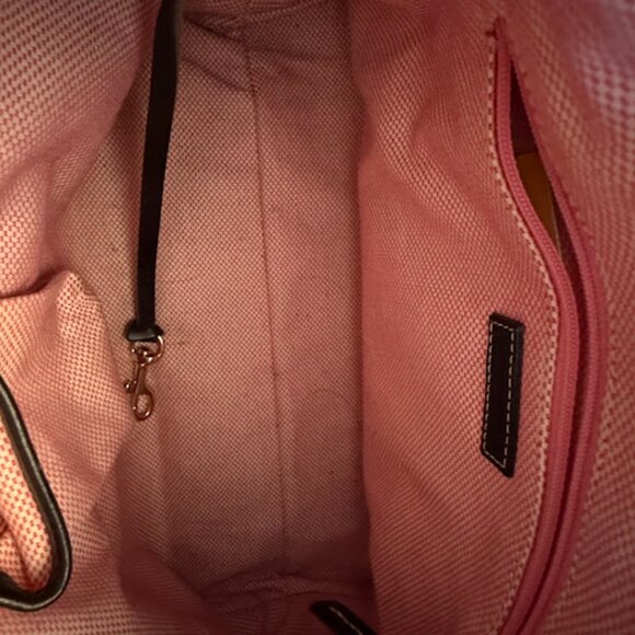 Dooney & Bourke Vintage small East/West Slouch black DB Signature Shoulder bag - Picture 12 of 16